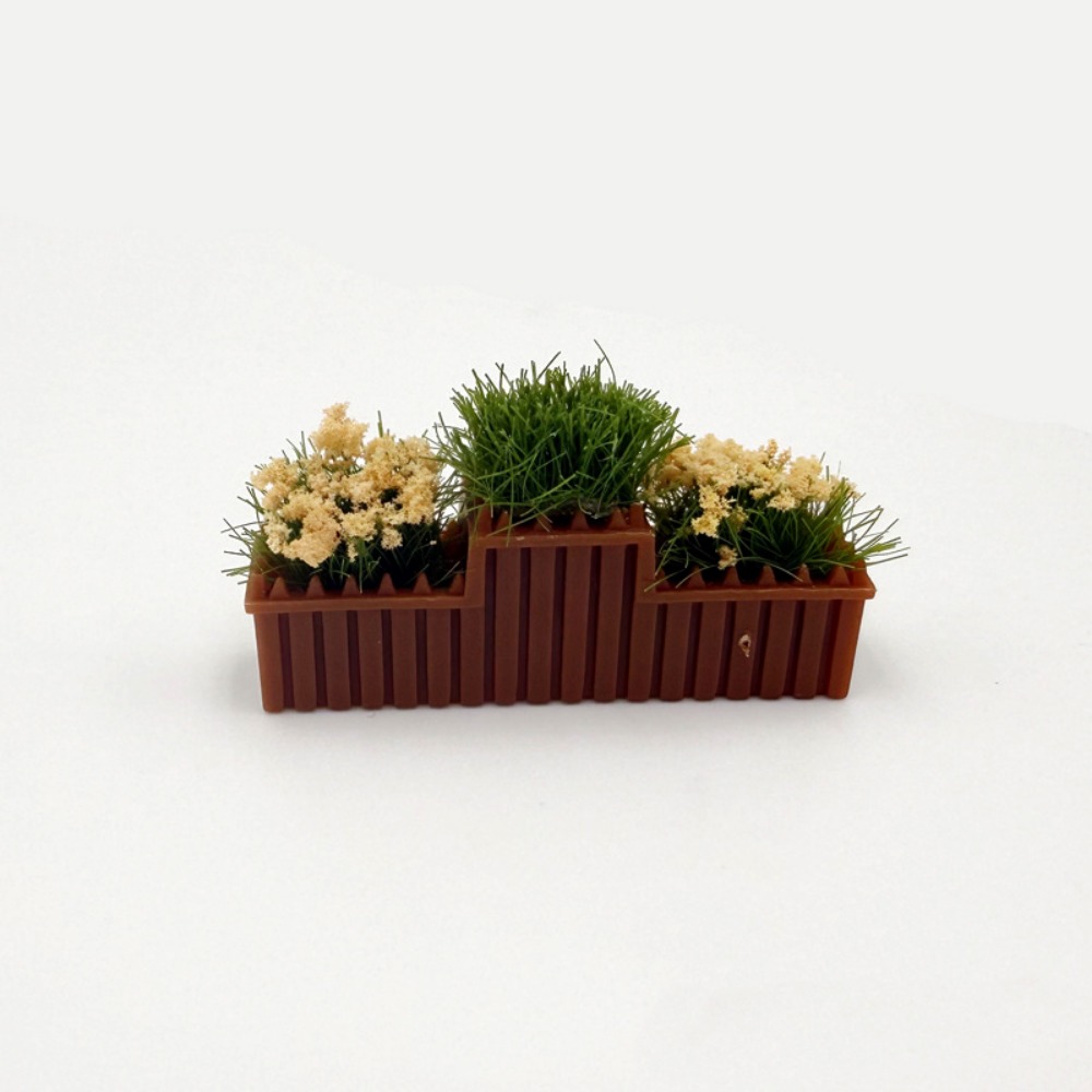 Terracotta Pot - 1:12 Scale Dollhouse Simulated Flowers 10