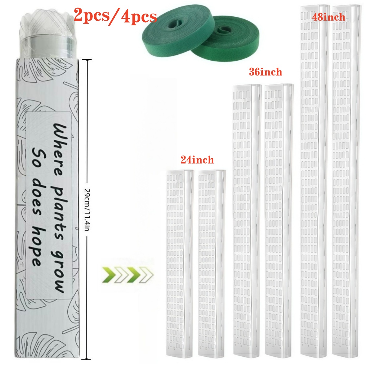Stackable Plastic Moss Pole fo - огляд і ціна Plant Support Stake