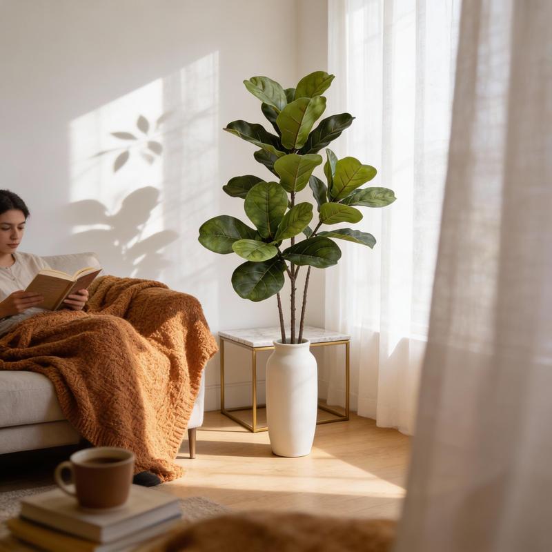 Large Artificial Fiddle Leaf F - огляд і ціна Fiddle Leaf Fig