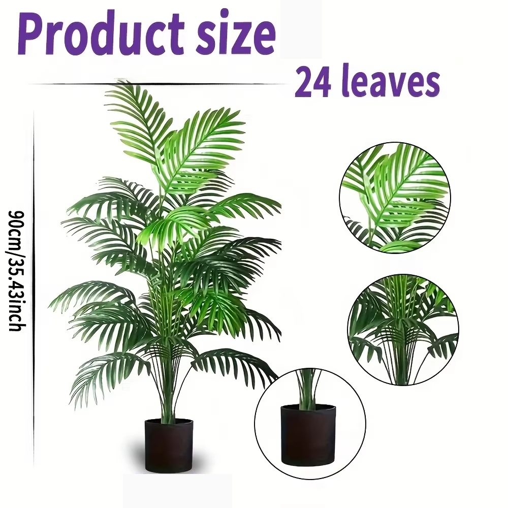 24 Leaves Areca Palm Artificia - огляд і ціна Succulent Set