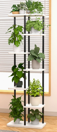 Multi‑Tier Metal Wood Plant St - огляд і ціна Indoor Plants