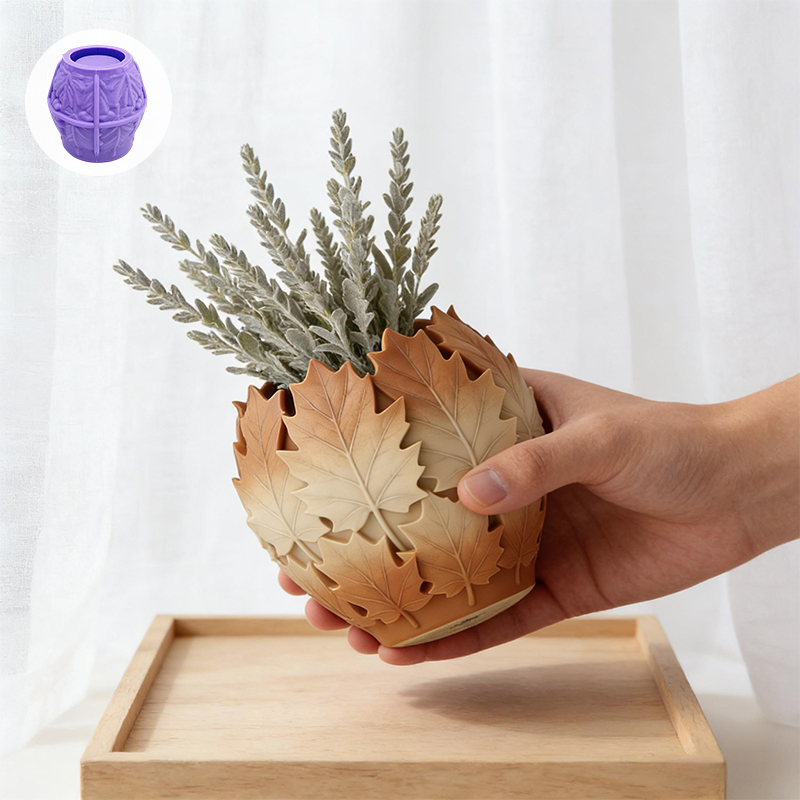 Leaves-shaped silicone art mol - огляд і ціна Terracotta Pot