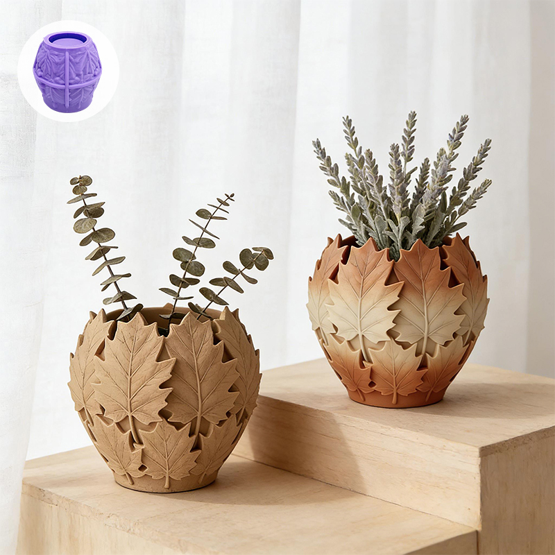 Leaves-shaped silicone art mol - огляд і ціна Terracotta Pot