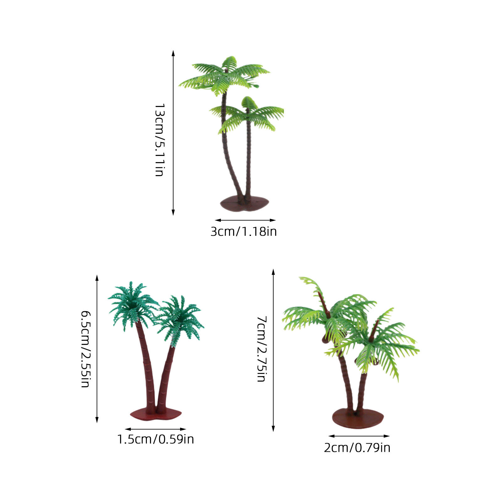 12Pcs Coconut Tree Simulation  - огляд і ціна Indoor Plants